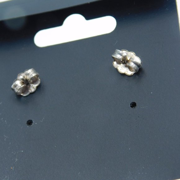 Sterling Earrings Southwestern Style Signed (M) pierced - Picture 5 of 5